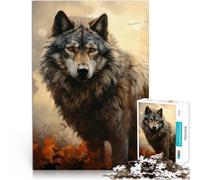 teenagers 1000 Pieces Puzzle Wolf Artwork - The Wolf's Tale Entspannungsspiele Geeignet für die Schreibtischdekoration75x50cm