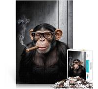 teenagers 2000 Piece Jigsaw Puzzle chimpanze smoking cigar Analysis and logic 70x100cm Educational Game for Birthday, Chrismas for and Age 14