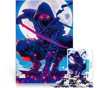 teenagers 2000 Piece Jigsaw Puzzle Ninja Moonlight Spielzeug Lernspiele Stressabbau mit passendem Poster und Quizblatt70x100cm