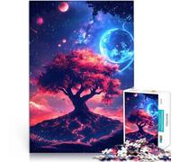 teenagers 2000 Pieces Puzzle Cosmic Tree of Life Space Planets Nature Landscape Quizspiel für Heimdekoration70x100cm