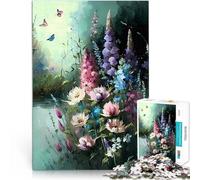 teenagers 2000 Pieces Puzzle Flowers Art Monet Style Pädagogisches Familienspiel Geburtstagsgeschenk, Geschenke70x100cm