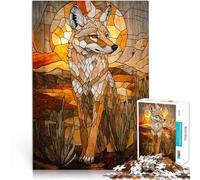 teenagers 2000 Pieces Puzzle Stained Glass Coyote Anspruchsvoll, aber lustig und humorvoll tolles Geschenk70x100cm