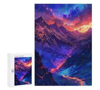 Teenagers 300 PCS Puzzle Magical Mountain Landscape Puzzles Für Erwachsene Stressabbau Pädagogische Herausforderung Einzigartiges Herausforderungsspiel 300 PCS