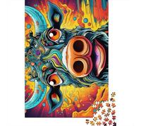 Teenagers Jigsaw Puzzle Animal Buffalo 500 Piece Jigsaw Puzzles Wooden Jigsaw Puzzle for Adults Educational Games 500pcs (52x38cm)