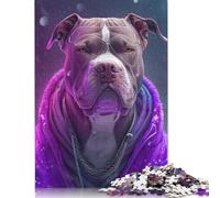 Teenagers Jigsaw Puzzle Art Beagle Hip Hop-styles 500 Piece Jigsaw Puzzles Wooden Jigsaw Puzzles for Adults& Teens Age 18 Years Up Best Gift for Adults And 500pcs (52x38cm)