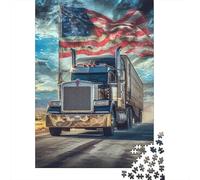 Teenagers Jigsaw Puzzle Big Truck 1000 Piece Jigsaw Puzzles Wooden Jigsaw Puzzles for Adults& Teens Age 18 Years Up Best Gift for Adults And 1000pcs (75x50cm)