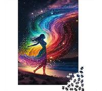 Teenagers Jigsaw Puzzle Rainbow Spirit 6) 500 Piece Jigsaw Puzzles Wooden Jigsaw Puzzle for Adults Educational Games 500pcs (52x38cm)