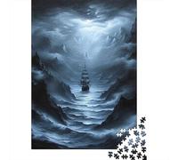 Teenagers Jigsaw Puzzle Sailboat 500 Piece Jigsaw Puzzles Wooden Jigsaw Puzzles for Adults& Teens Age 18 Years Up Best Gift for Adults And 500pcs (52x38cm)