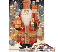 Teenagers Jigsaw Puzzle Santas Snowy Surprise 500 Piece Jigsaw Puzzles Wooden Jigsaw Puzzle for Adults Educational Games 500pcs (52x38cm)