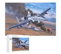 Teenagers Jigsaw Puzzles 1000 PCS A10 Thunderbolt TankBuster Adult Jigsaw Puzzle Relaxing Games Wall Decoration Great Gift for Gaming 1000 PCS