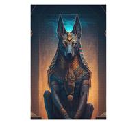 Teenagers Jigsaw Puzzles 1000 PCS Anubis Egyptian God Statue Teenagers Puzzles Hands-on Game Home Decoration Great Gift for Gaming 1000 PCS