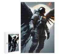 Teenagers Jigsaw Puzzles 1000 PCS Astronauts Cosmic Angel Adult Jigsaw Relaxing Games Difficult Challenge Educational Challenge 1000 PCS