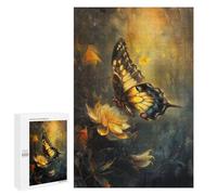 Teenagers Jigsaw Puzzles 1000 PCS Butterfly Flower Magical Jigsaw for Adults Relaxing Games Hand Speed Race Challenging To Complete 1000 PCS