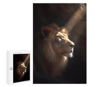 Teenagers Jigsaw Puzzles 1000 PCS Dark Lion Cave Jigsaw for Adults Relaxing Games Hand Speed Race Challenging To Complete 1000 PCS