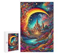 Teenagers Jigsaw Puzzles 1000 PCS Enchanted Castle Dreamscape Puzzles for Adults Hands-on Game Hand Speed Race Educational Challenge 1000 PCS