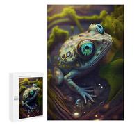 Teenagers Jigsaw Puzzles 1000 PCS Enchanted Frog Gaze Adult Jigsaw Relaxing Games Difficult Challenge Educational Challenge 1000 PCS