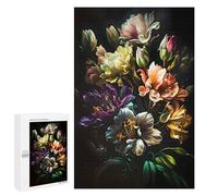 Teenagers Jigsaw Puzzles 1000 PCS Flower White Yellow Violet Jigsaw for Adults Relaxing Games Hand Speed Race Challenging To Complete 1000 PCS