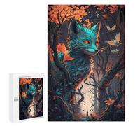 Teenagers Jigsaw Puzzles 1000 PCS Fox Supernatural Forces Jigsaw for Adults Relaxing Games Hand Speed Race Challenging To Complete 1000 PCS
