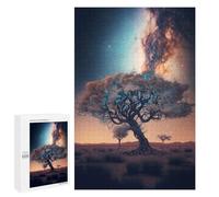 Teenagers Jigsaw Puzzles 1000 PCS Galactic Desert Dreamscape Adult Jigsaw Relaxing Games Difficult Challenge Educational Challenge 1000 PCS