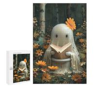 Teenagers Jigsaw Puzzles 1000 PCS Ghost Sitting on Toilett Jigsaw for Adults Relaxing Games Hand Speed Race Challenging To Complete 1000 PCS