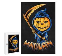 Teenagers Jigsaw Puzzles 1000 PCS Halloween Pumpkin Evil Puzzles for Adults Family Game Perfect Decoration Challenging To Complete 1000 PCS