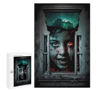 Teenagers Jigsaw Puzzles 1000 PCS Haunting Horror Poster Puzzles for Adults Hands-on Game Hand Speed Race Educational Challenge 1000 PCS