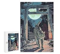 Teenagers Jigsaw Puzzles 1000 PCS Japan Cat Gate Adult Jigsaw Relaxing Games Difficult Challenge Educational Challenge 1000 PCS