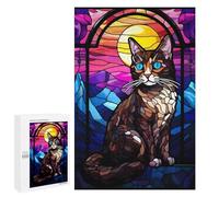 Teenagers Jigsaw Puzzles 1000 PCS Japanese Bobtail Cat Adult Jigsaw Relaxing Games Difficult Challenge Educational Challenge 1000 PCS