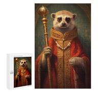 Teenagers Jigsaw Puzzles 1000 PCS King Meerkat with A Crown Jigsaw for Adults Relaxing Games Hand Speed Race Challenging To Complete 1000 PCS