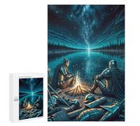 Teenagers Jigsaw Puzzles 1000 PCS Knights Rest Jigsaw for Adults Relaxing Games Hand Speed Race Challenging To Complete 1000 PCS