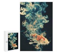 Teenagers Jigsaw Puzzles 1000 PCS Koi Wisp Jigsaw for Adults Relaxing Games Hand Speed Race Challenging To Complete 1000 PCS