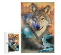 Teenagers Jigsaw Puzzles 1000 PCS Lone Wolf Collage Adult Jigsaw Relaxing Games Difficult Challenge Educational Challenge 1000 PCS