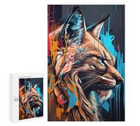 Teenagers Jigsaw Puzzles 1000 PCS LYNX Panorama Set Right 1 Jigsaw for Adults Relaxing Games Hand Speed Race Challenging To Complete 1000 PCS