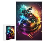 Teenagers Jigsaw Puzzles 1000 PCS Music Vinyl Record Puzzles for Adults Family Game Perfect Decoration Challenging To Complete 1000 PCS