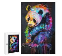 Teenagers Jigsaw Puzzles 1000 PCS Panda Popart Painting Jigsaw for Adults Relaxing Games Hand Speed Race Challenging To Complete 1000 PCS