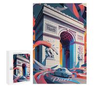 Teenagers Jigsaw Puzzles 1000 PCS Paris Arc De Triomphe 1 Jigsaw for Adults Relaxing Games Hand Speed Race Challenging To Complete 1000 PCS