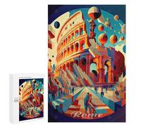 Teenagers Jigsaw Puzzles 1000 PCS Rome Colosseum 4 Adult Jigsaw Relaxing Games Difficult Challenge Educational Challenge 1000 PCS