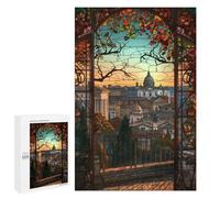 Teenagers Jigsaw Puzzles 1000 PCS Romes Twilight View Adult Jigsaw Relaxing Games Difficult Challenge Educational Challenge 1000 PCS