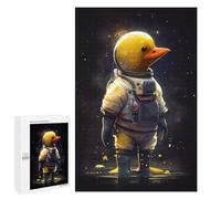 Teenagers Jigsaw Puzzles 1000 PCS Rubber Duck Astronaut Adult Jigsaw Relaxing Games Difficult Challenge Educational Challenge 1000 PCS