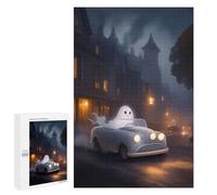 Teenagers Jigsaw Puzzles 1000 PCS Spooky Ghost Ride Adult Jigsaw Relaxing Games Difficult Challenge Educational Challenge 1000 PCS