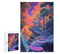 Teenagers Jigsaw Puzzles 1000 PCS Stairway to Surreal Jigsaw for Adults Relaxing Games Hand Speed Race Challenging To Complete 1000 PCS