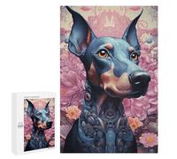 Teenagers Jigsaw Puzzles 1000 PCS Steampunk Dog in Bloom Puzzles for Adults Hands-on Game Hand Speed Race Educational Challenge 1000 PCS