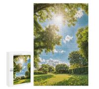 Teenagers Jigsaw Puzzles 1000 PCS Sunlight Through The Trees Jigsaw for Adults Relaxing Games Hand Speed Race Challenging To Complete 1000 PCS