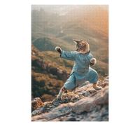 Teenagers Jigsaw Puzzles 1000 PCS Tai Chi Master Kitty Puzzle for Adults DIY Toys Difficult Challenge Gifts for Friends And Family 1000 PCS
