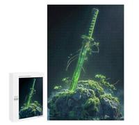 Teenagers Jigsaw Puzzles 1000 PCS The Verdant Sword Adult Jigsaw Relaxing Games Difficult Challenge Educational Challenge 1000 PCS