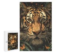 Teenagers Jigsaw Puzzles 1000 PCS Tiger King Adult Jigsaw Relaxing Games Difficult Challenge Educational Challenge 1000 PCS