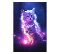 Teenagers Jigsaw Puzzles 1000 PCS Two Little Cat Puzzle for Adults DIY Toys Difficult Challenge Gifts for Friends And Family 1000 PCS