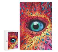 Teenagers Jigsaw Puzzles 1000 PCS Vibrant Psychedelia Jigsaw for Adults Relaxing Games Hand Speed Race Challenging To Complete 1000 PCS