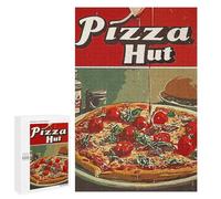 Teenagers Jigsaw Puzzles 1000 PCS Vintage Pizza Jigsaw for Adults Relaxing Games Hand Speed Race Challenging To Complete 1000 PCS