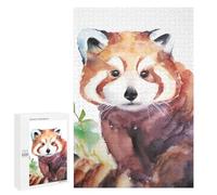 Teenagers Jigsaw Puzzles 1000 PCS Wild Red Panda Jigsaw for Adults Relaxing Games Hand Speed Race Challenging To Complete 1000 PCS